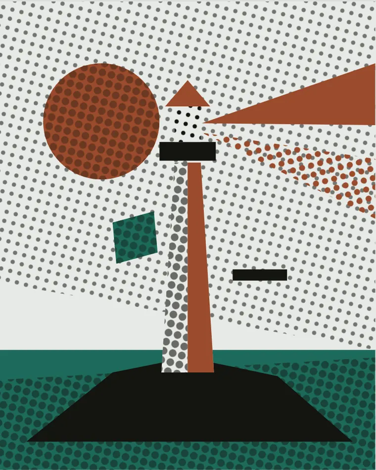 Halftone montage