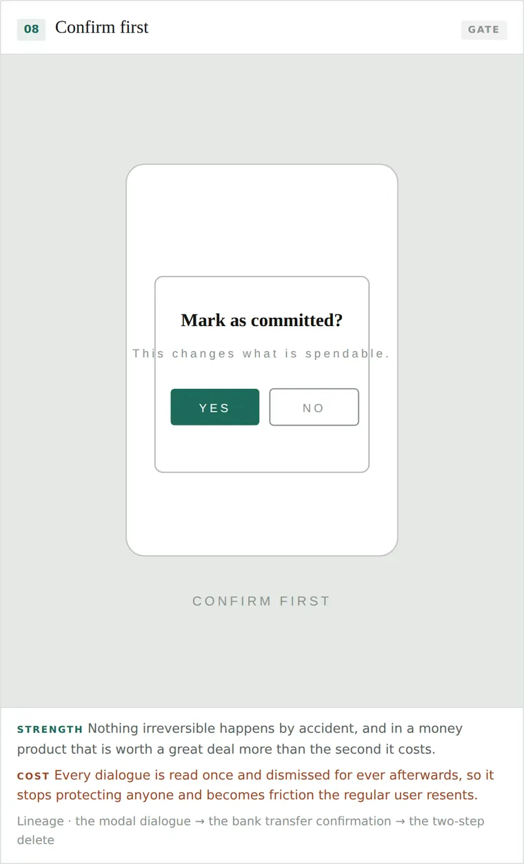 Confirm first